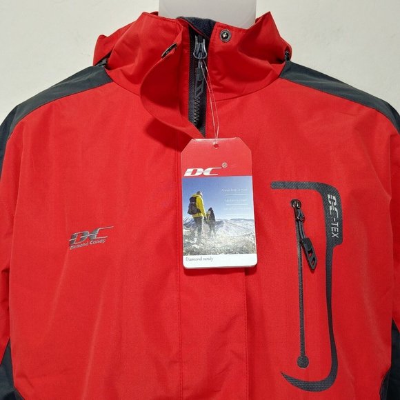 Winter Rain Fleece Lined Jacket Lightweight Outdoor Raincoat Hooded Wome… - Picture 9 of 10